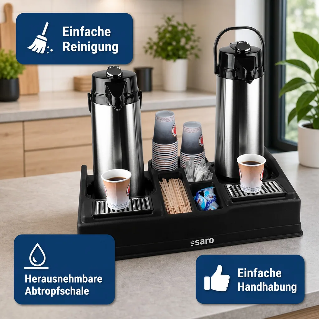 Saro Kaffeestation LEO 2 - Effizienter & stilvoller Kaffeeausschank im Büro & zu Hause