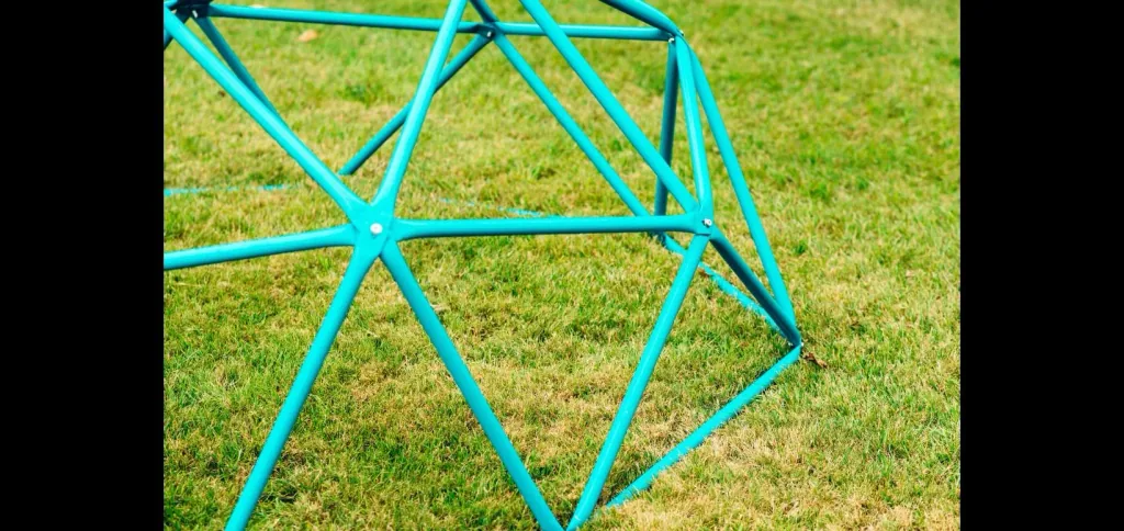 Kletterdome Deimos, Outdoor-Kletterkuppel für Kinder, 1,90 m Durchmesser, türkis