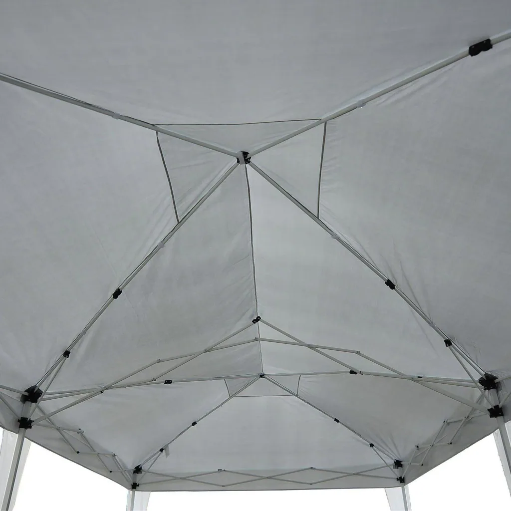 3x6 m Faltpavillon Pavillon Partyzelt Gartenzelt inkl. 6 Seitenteile Weiß