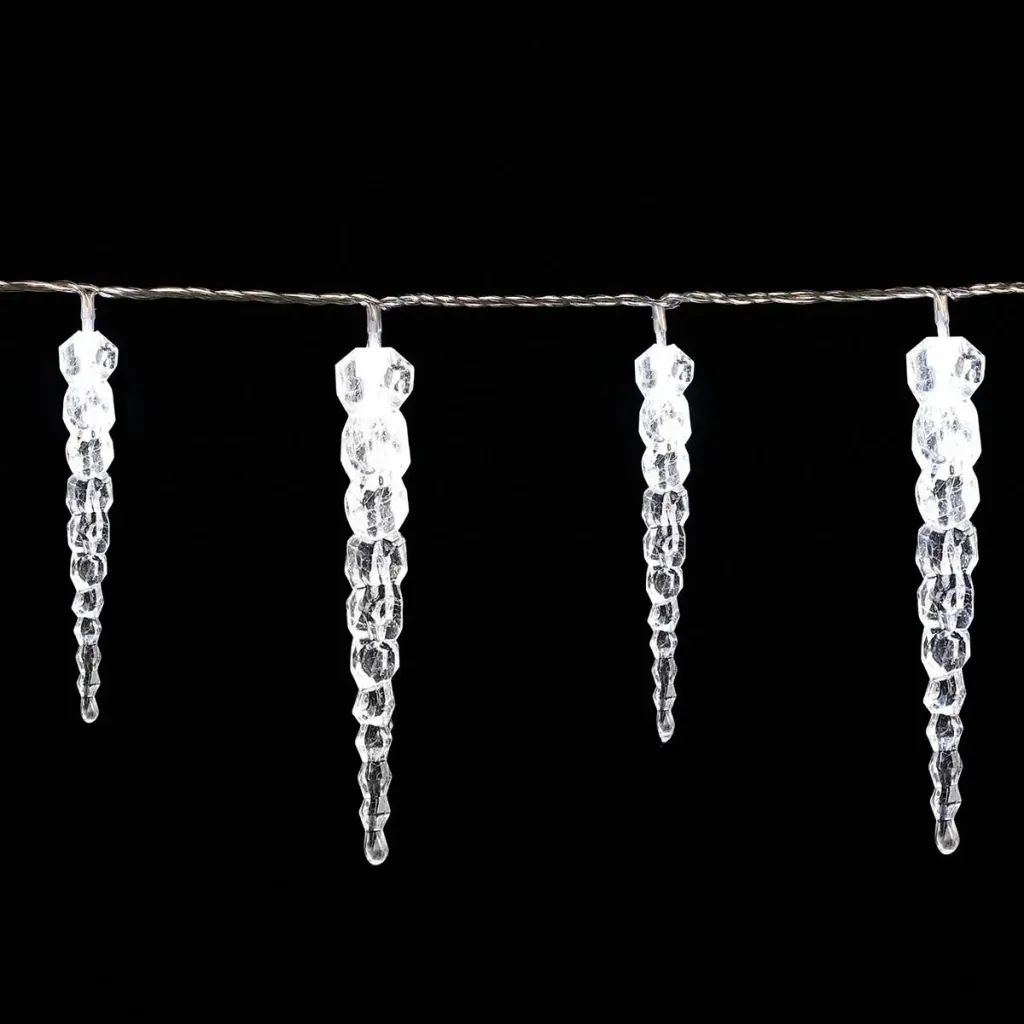 Weihnachts-Eiszapfen-Lichterkette 40 LED 10,4m