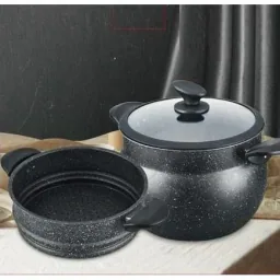 Couscous-Pfanne - 24cm - 8L - Schwarz