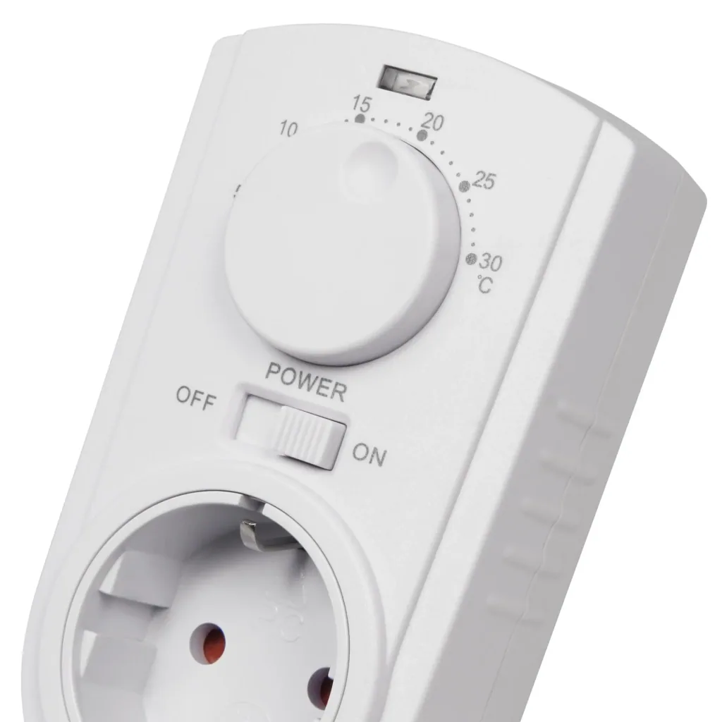 Steckdosen-Thermostat 5-30°C, 3500W