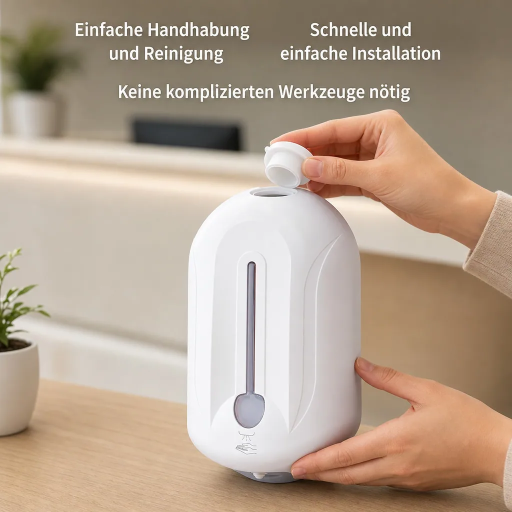 SARO Desinfektionsspender, Desinfektionsmittelspender Sensor - Sonja, Weiß