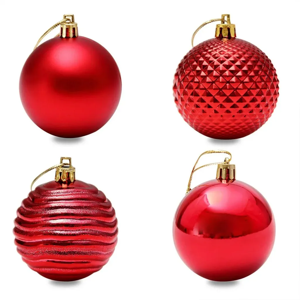 Christbaumschmuck - Christbaumschmuck rot 66 St.