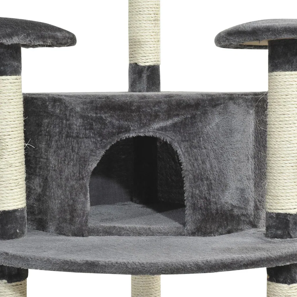 Kratzbaum 200 cm mit Sisal und Plüsch