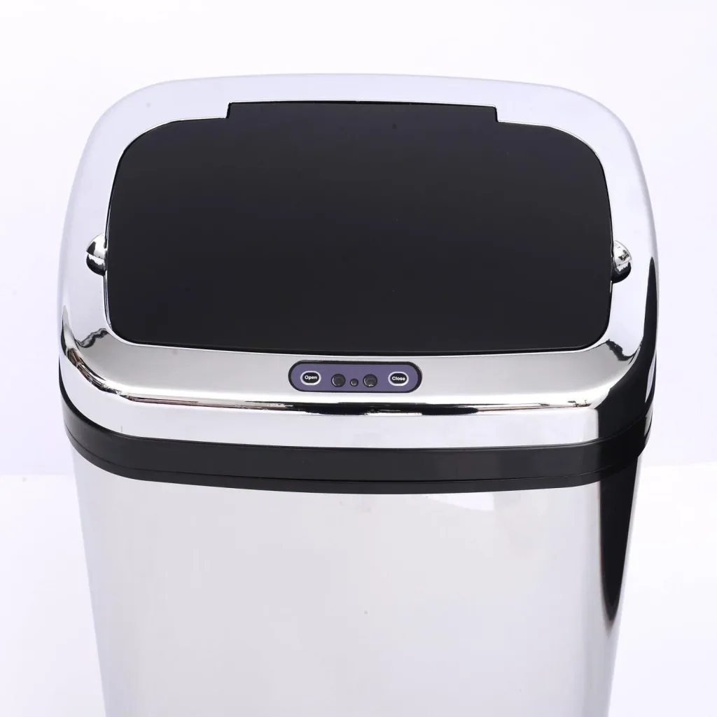 Edelstahl Automatik Sensor 30L Mülleimer Abfalleimer IR Sensor (viereckig)