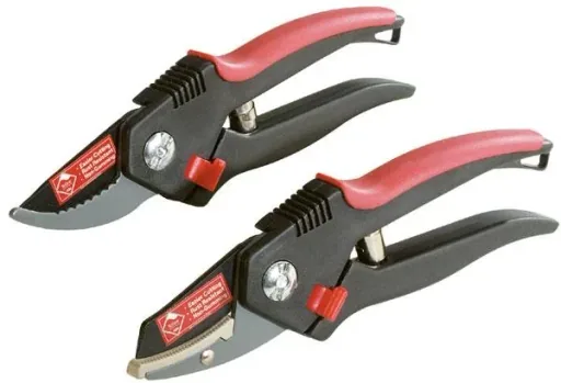Amboss Gartenschere + Bypass Gartenschere im Set