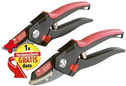Amboss Gartenschere + Bypass Gartenschere im Set
