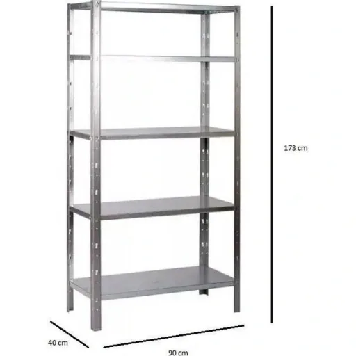 Metall-Lagerregal/Regaleinheit mit 4 Fachböden - 340kg Tragkraft - 180x90x40cm - Clicker 85 H180