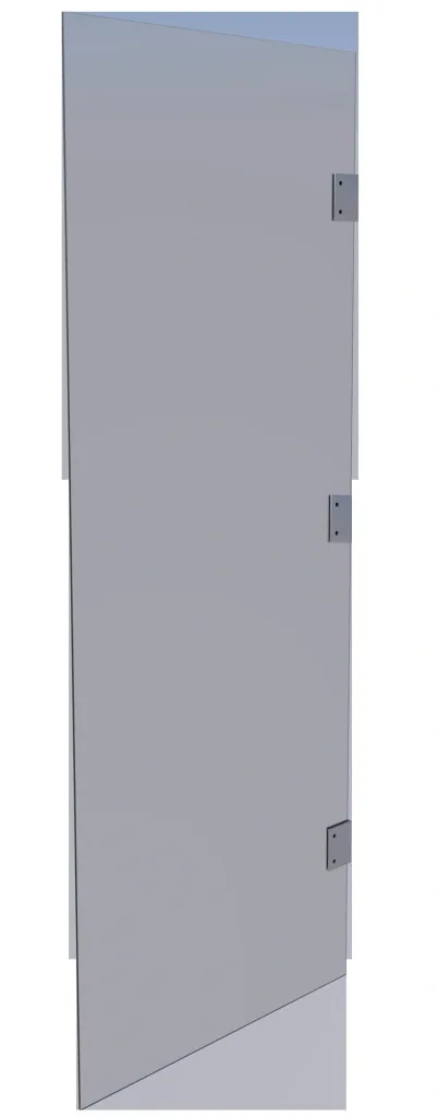 Seitenblende HD klar, 60 x 185/200 cm, Edelstahl Einscheibensicherheitsglas (ESG) 6 mm, klar