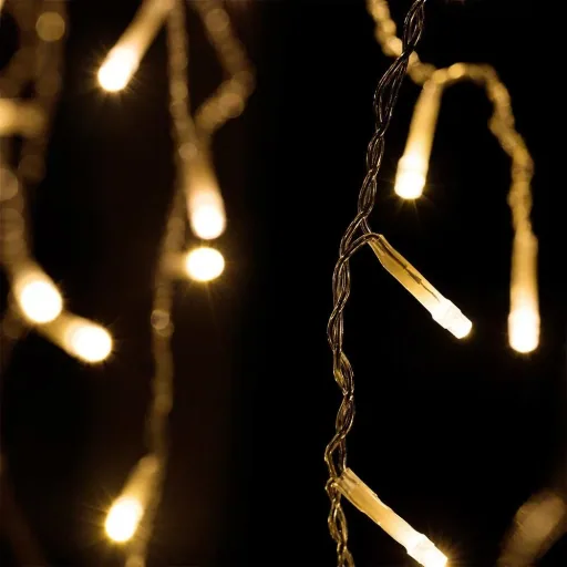 Eiszapfenbeleuchtung 15m mit 400LEDs - warmweiß