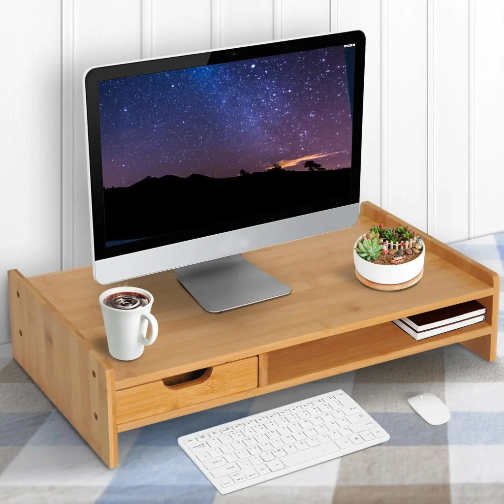 Monitorständer mit Schublade