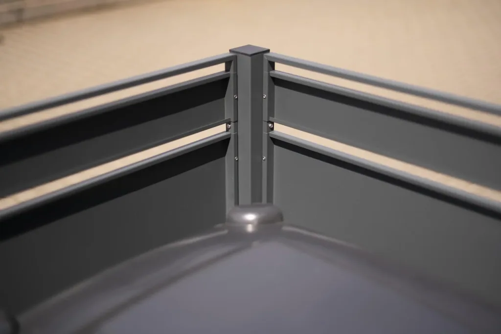 Mülltonnenverkleidung Planum 2er Box, 120 cm, holzoptik