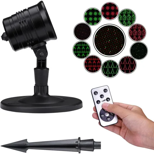 LED-Strahlerlampe rot/grün