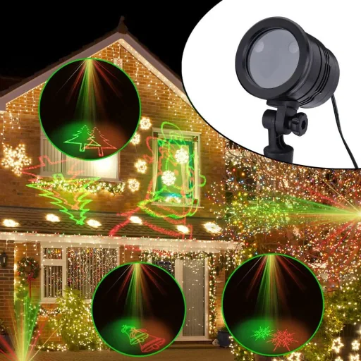 LED-Strahlerlampe rot/grün