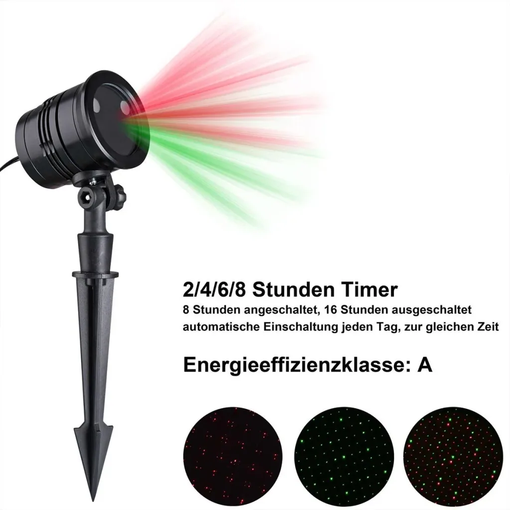 LED-Strahlerlampe rot/grün