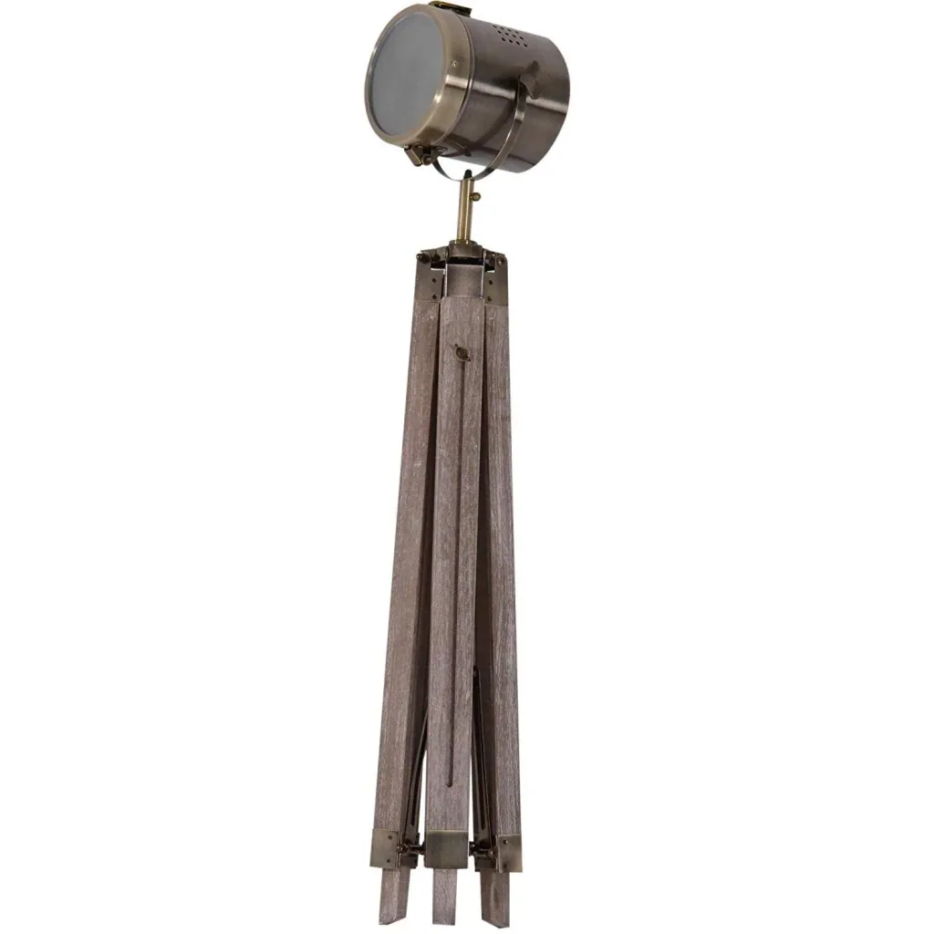 Stehlampe Dreibein 100-140cm E14 Bronze