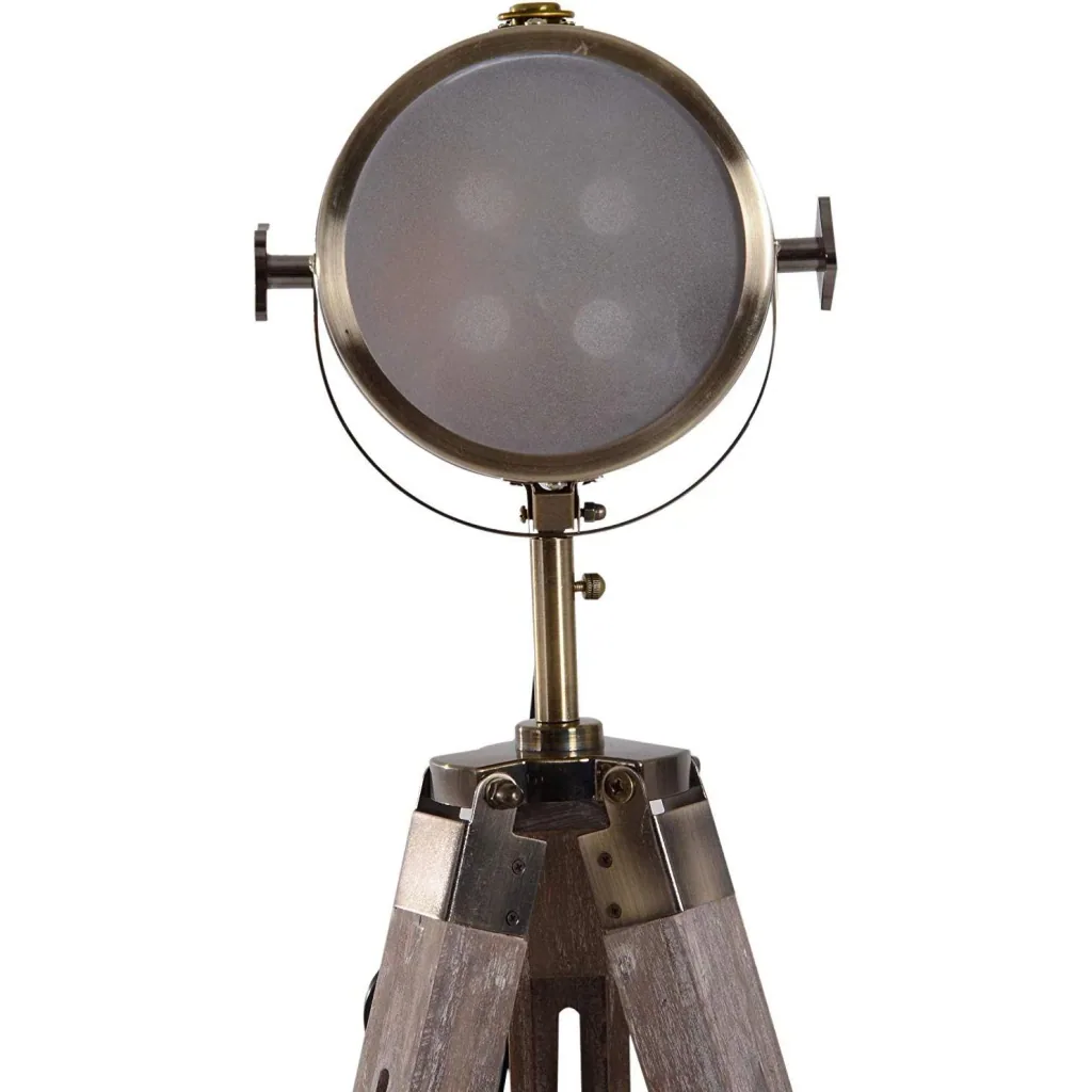 Stehlampe Dreibein 100-140cm E14 Bronze