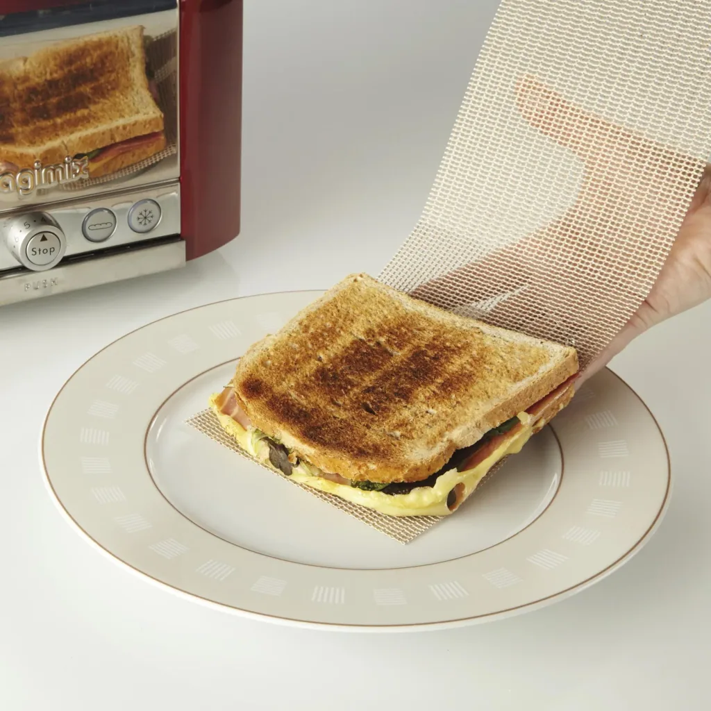 Crispy Toast Tasche 2er Set - Antihaft-Toastasche für Sandwiches und Snacks
