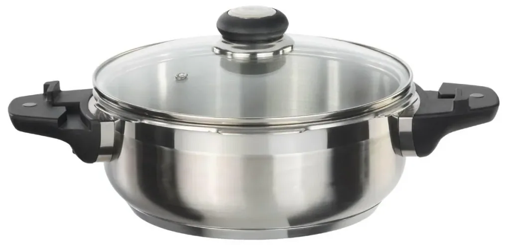 Schnellkochtopf-Set „Biostar“, Edelstahl, 6-teilig