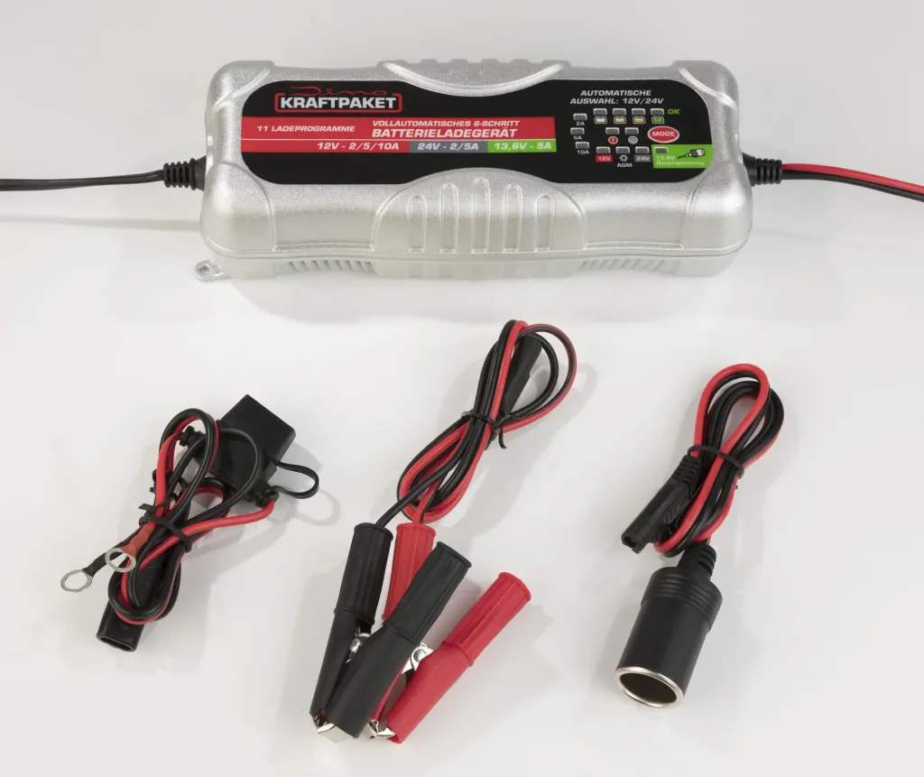 KRAFTPAKET Batterieladegerät 12/24 Volt 10A, 6-stufig