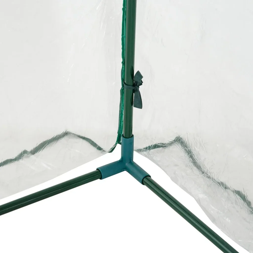 Folientunnel mit 4 Türen transparent/dunkelgrün