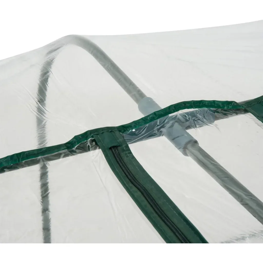 Folientunnel mit 4 Türen transparent/dunkelgrün