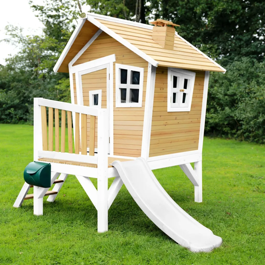 Robin Spielhaus Braun/Weiß - Weiße Rutsche