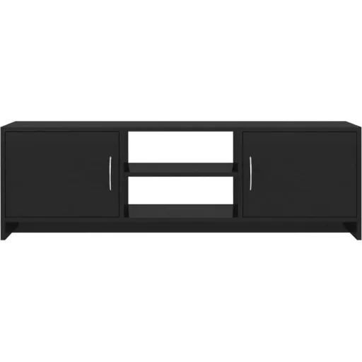TV-Schrank 120x30x37,5 cm Spanplatte Hochglanz schwarz