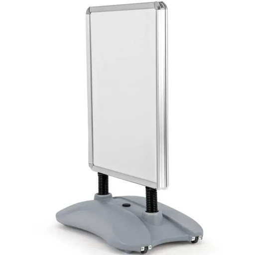 Kundenstopper - beidseitig mit 25L-Füllungstank - 59x84,5cm - Postergröße A1