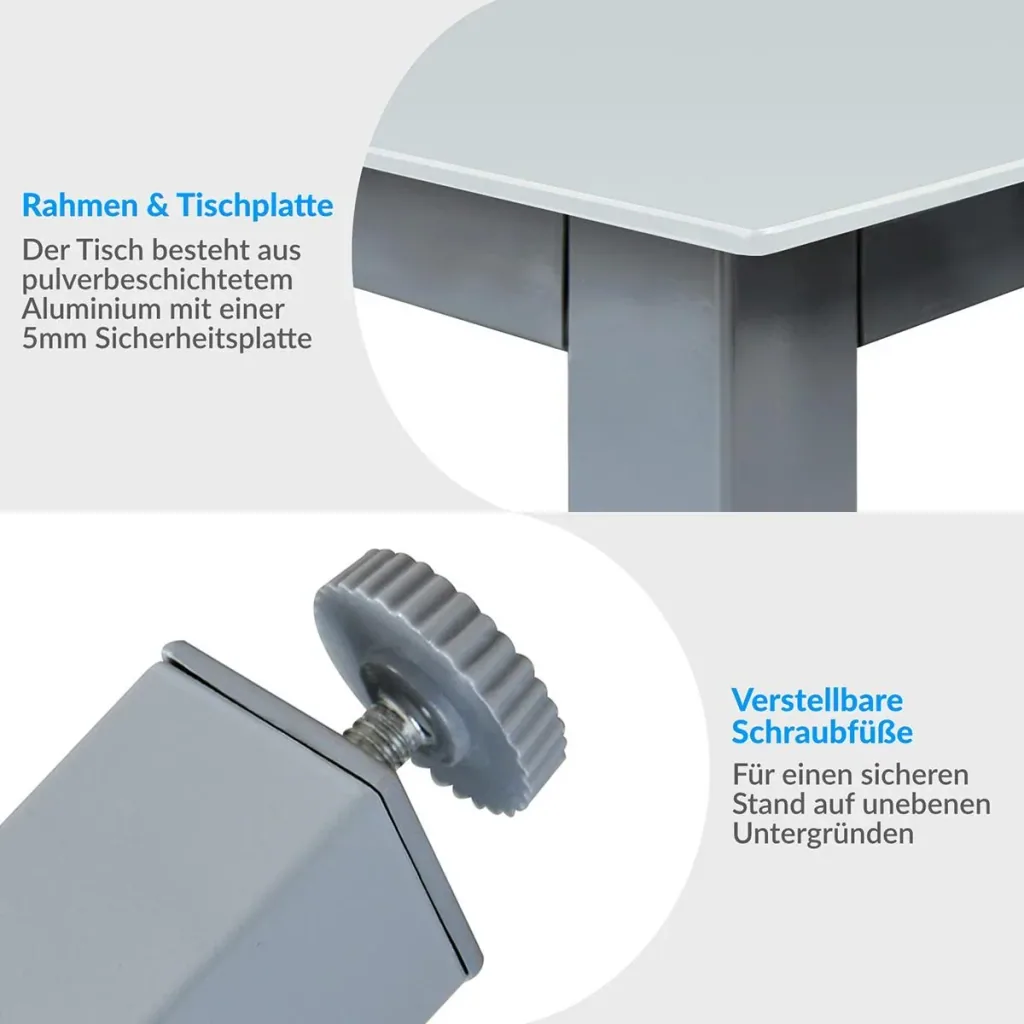 Aluminium-Gartenset Bern 8+1 Mattglas silber- Set
