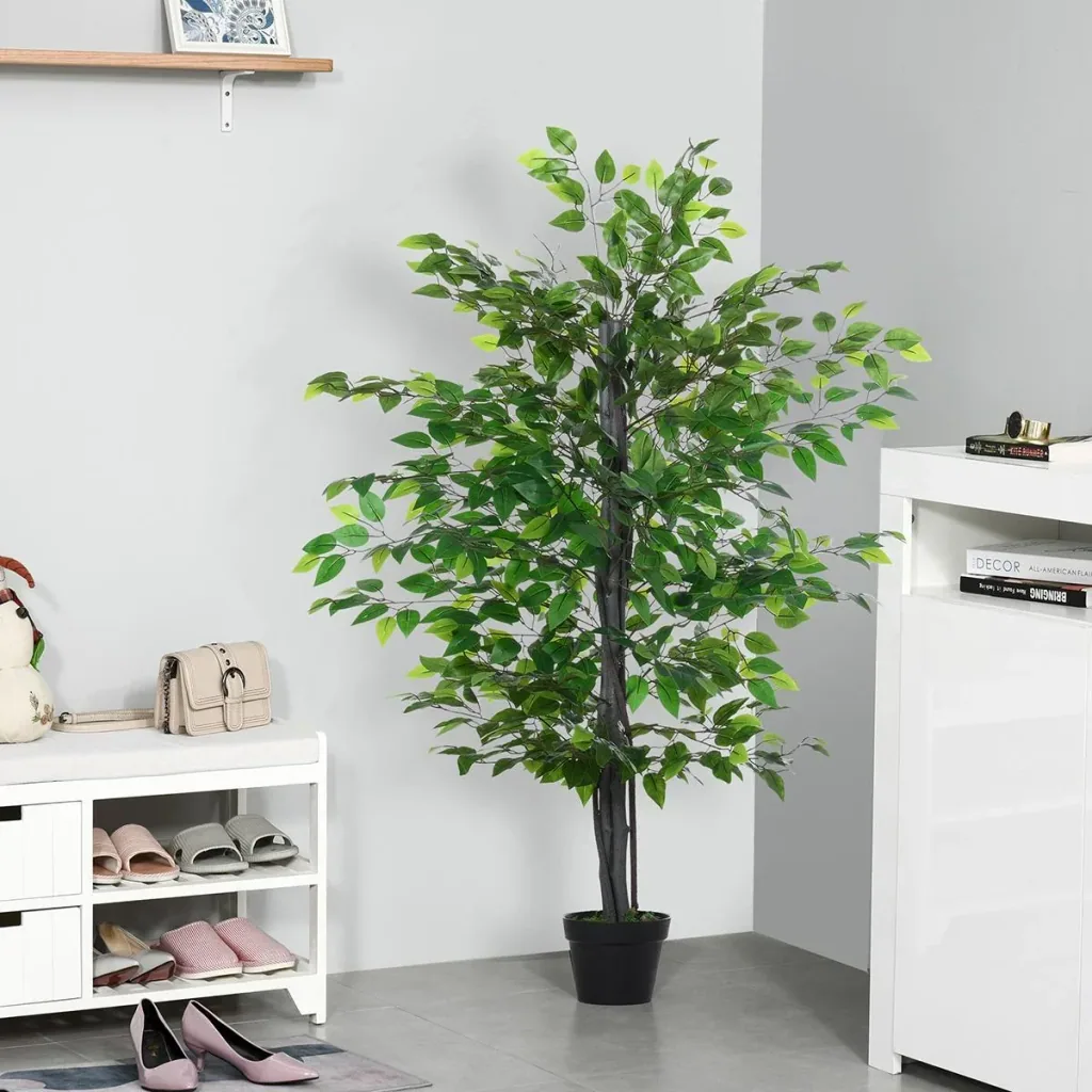 Künstlicher Banyan Baum Dekoration Massivholz Kunstbaum Innensimulation Baumdekoration Wohnzimmer 20 x 145 cm