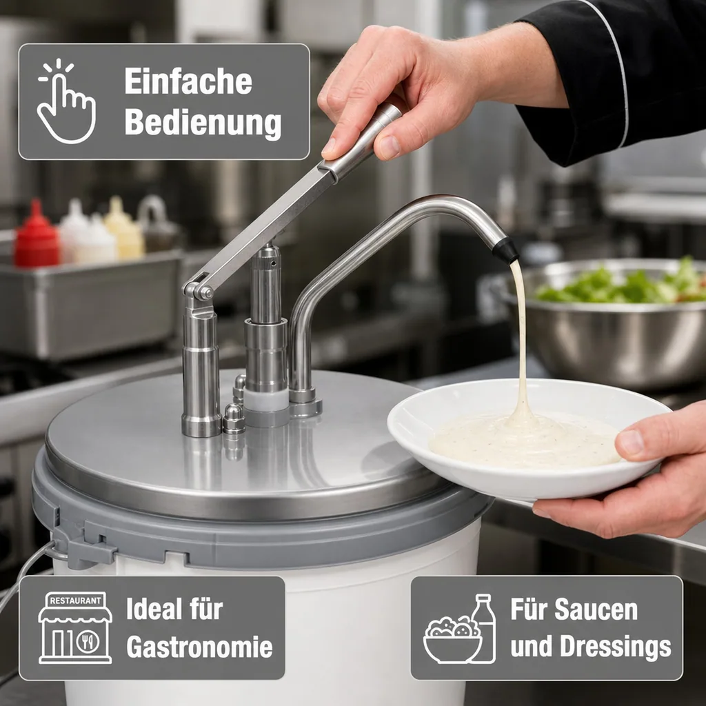 Saro Saucenspender, Soßenspender - PD 009 Aufsatz, für 8-10L Eimer