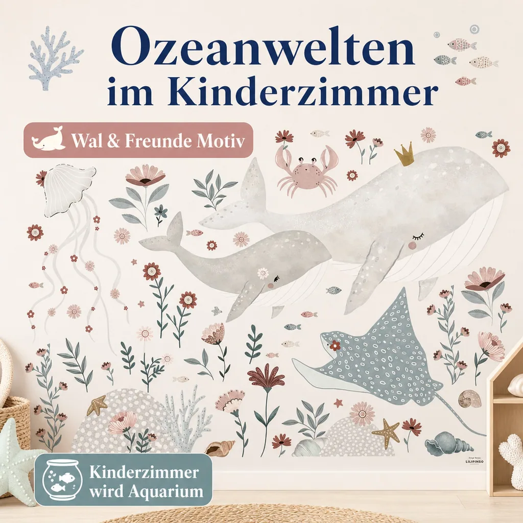 Lilipinso Wandsticker L Familie Wal & Freunde