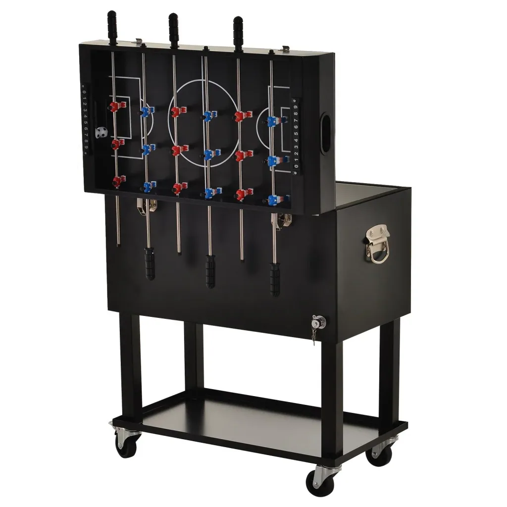 Tischkicker mit Kühlbox