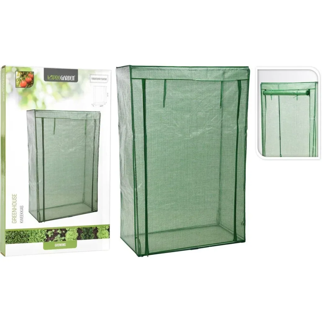 Pro Garden Tomatengewächshaus - Gewächshaus mit Reißverschluss aus Poly - 100 x 50 x 150 cm