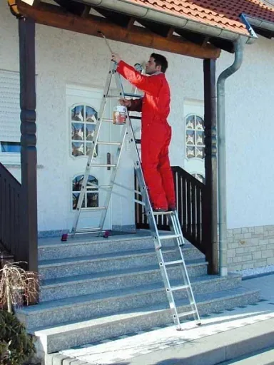 Alu Vielzweckleiter/ Treppenleiter 3x6 Sprossen