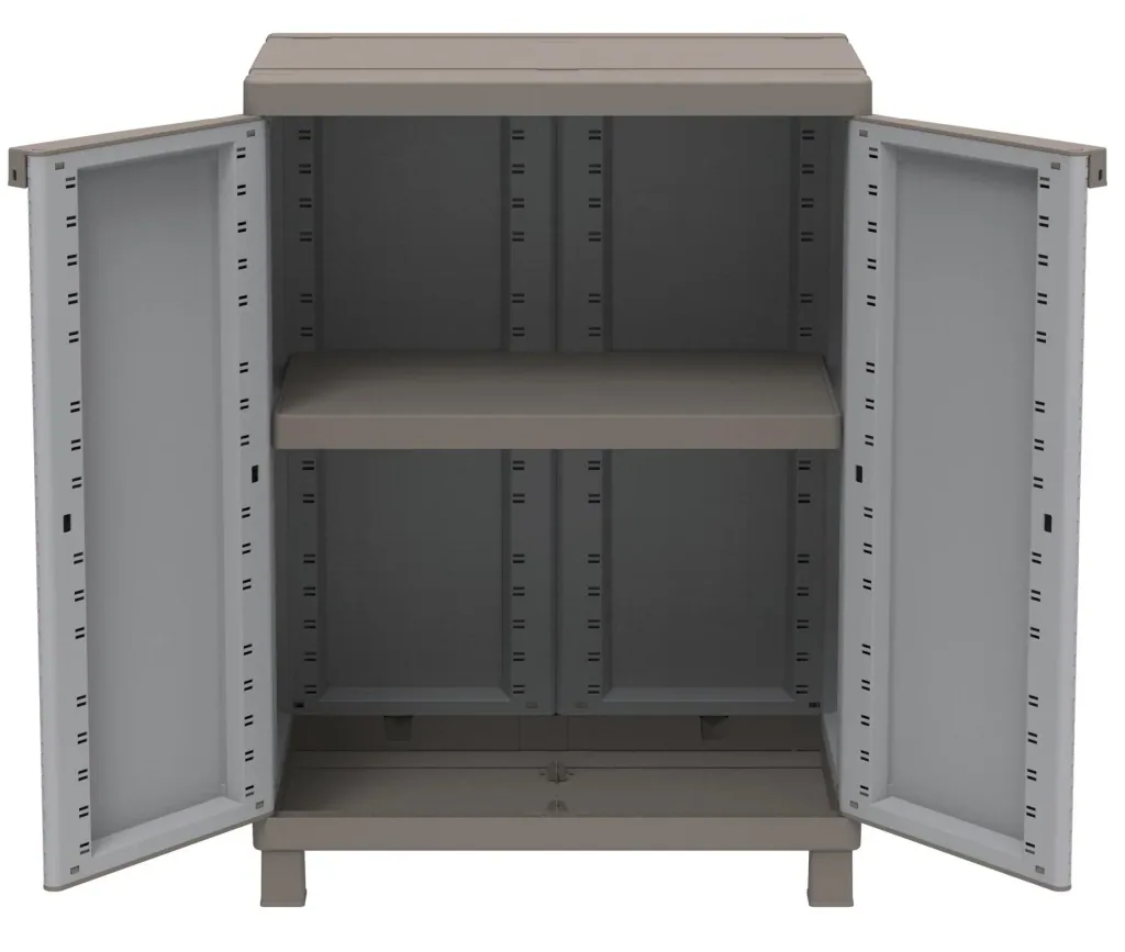 Kunststoffschrank C-Rattan 680 für den wettergeschützten Außen- und Innenbereich