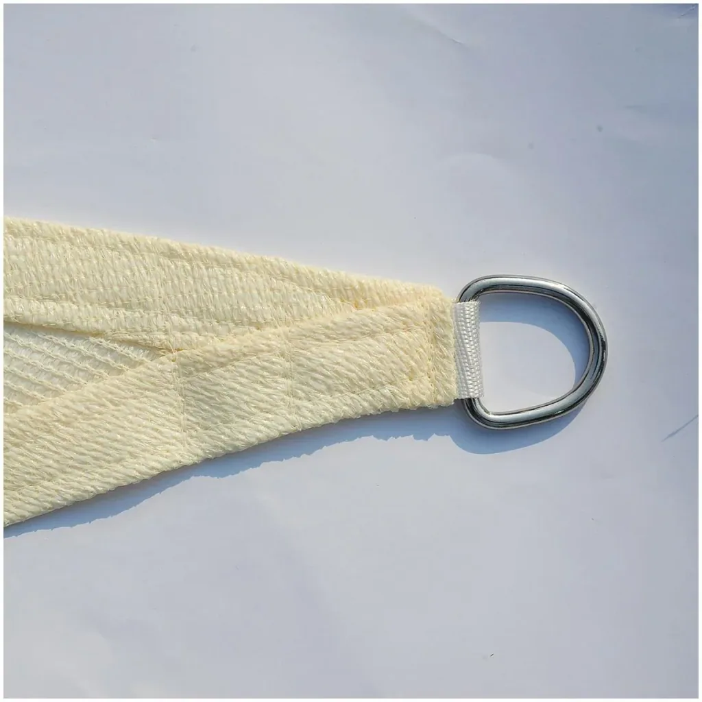Sonnensegel (cream) Dreieck 3x3x3 m HDPE - atmungsaktiv