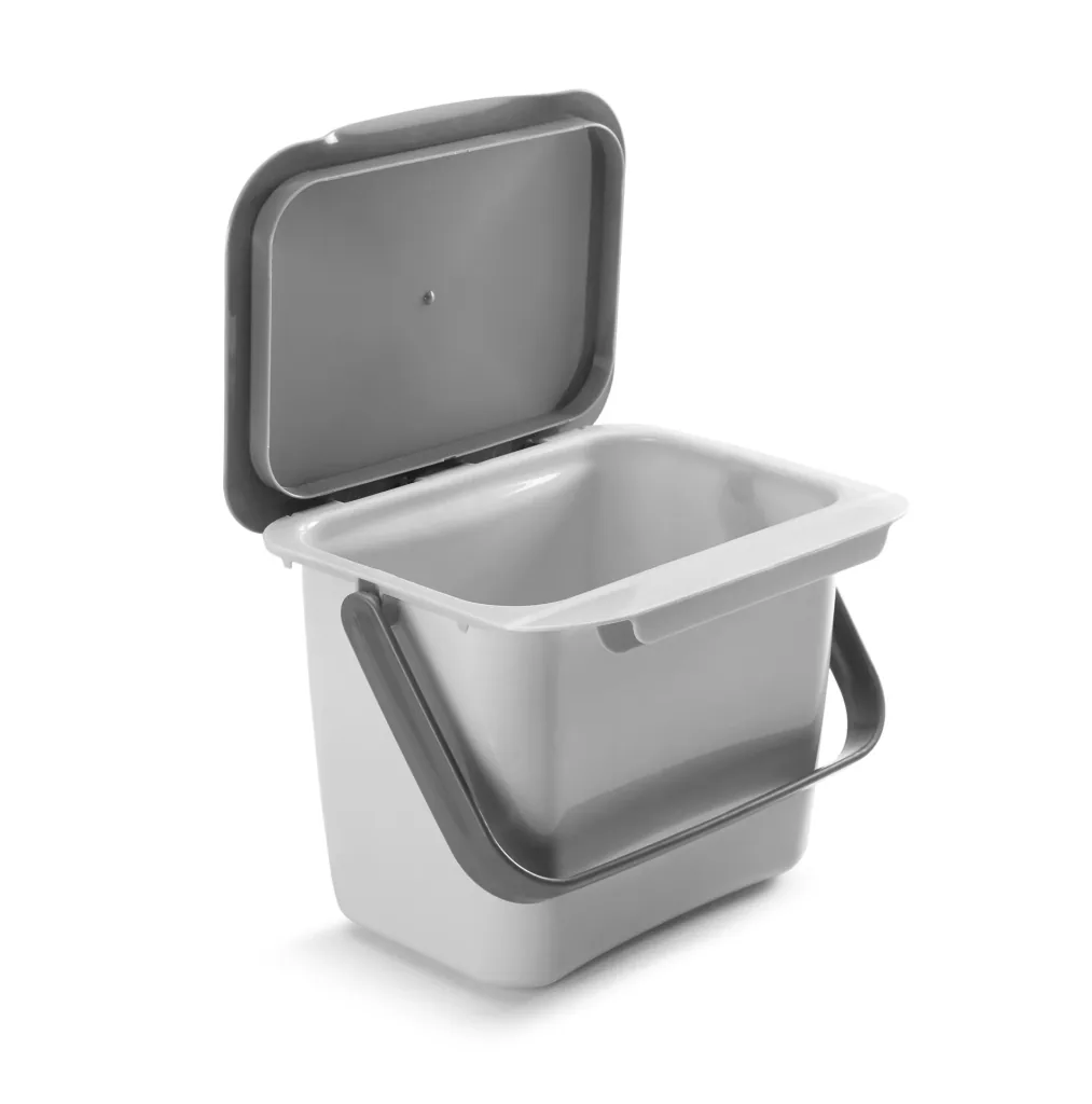 Abfallsammler Bin-Tex, grau mit Deckel