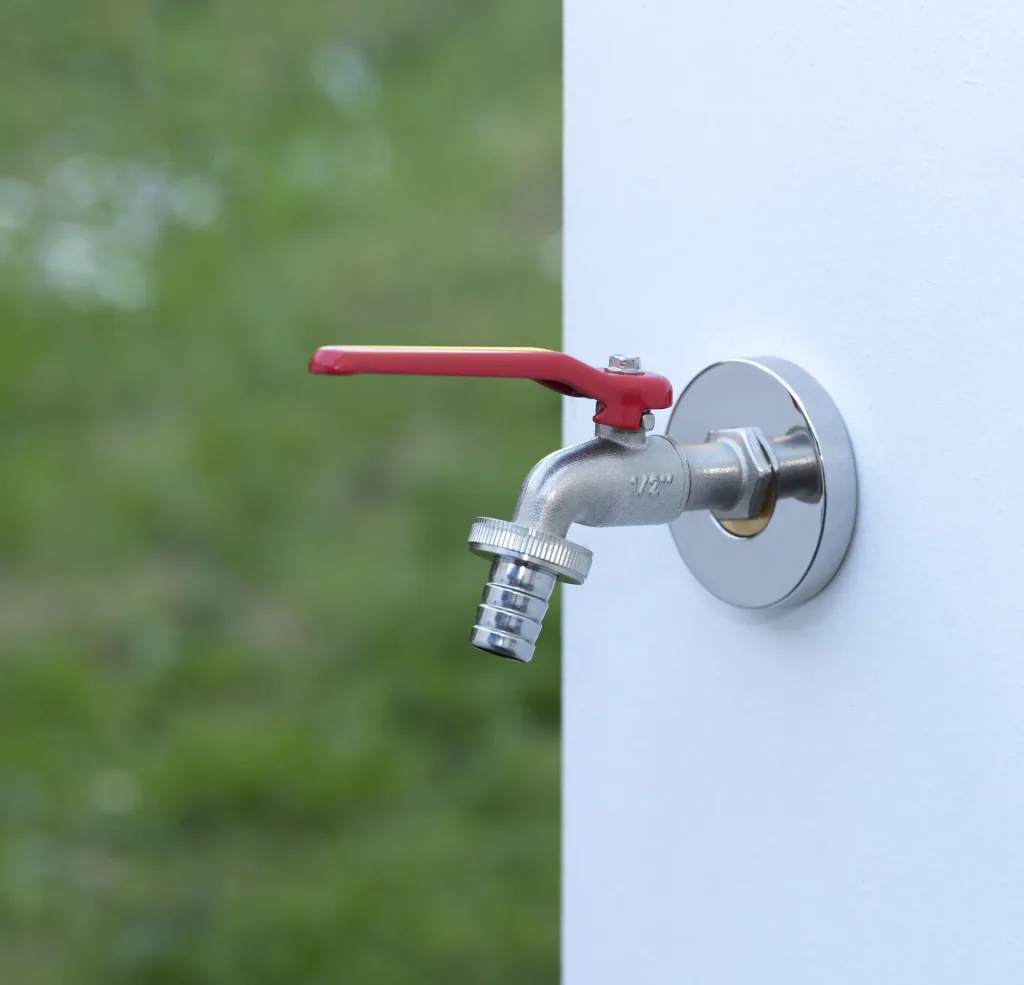 Kugelauslaufhahn 1/2", Gewindegröße 3/4" am Ausgang