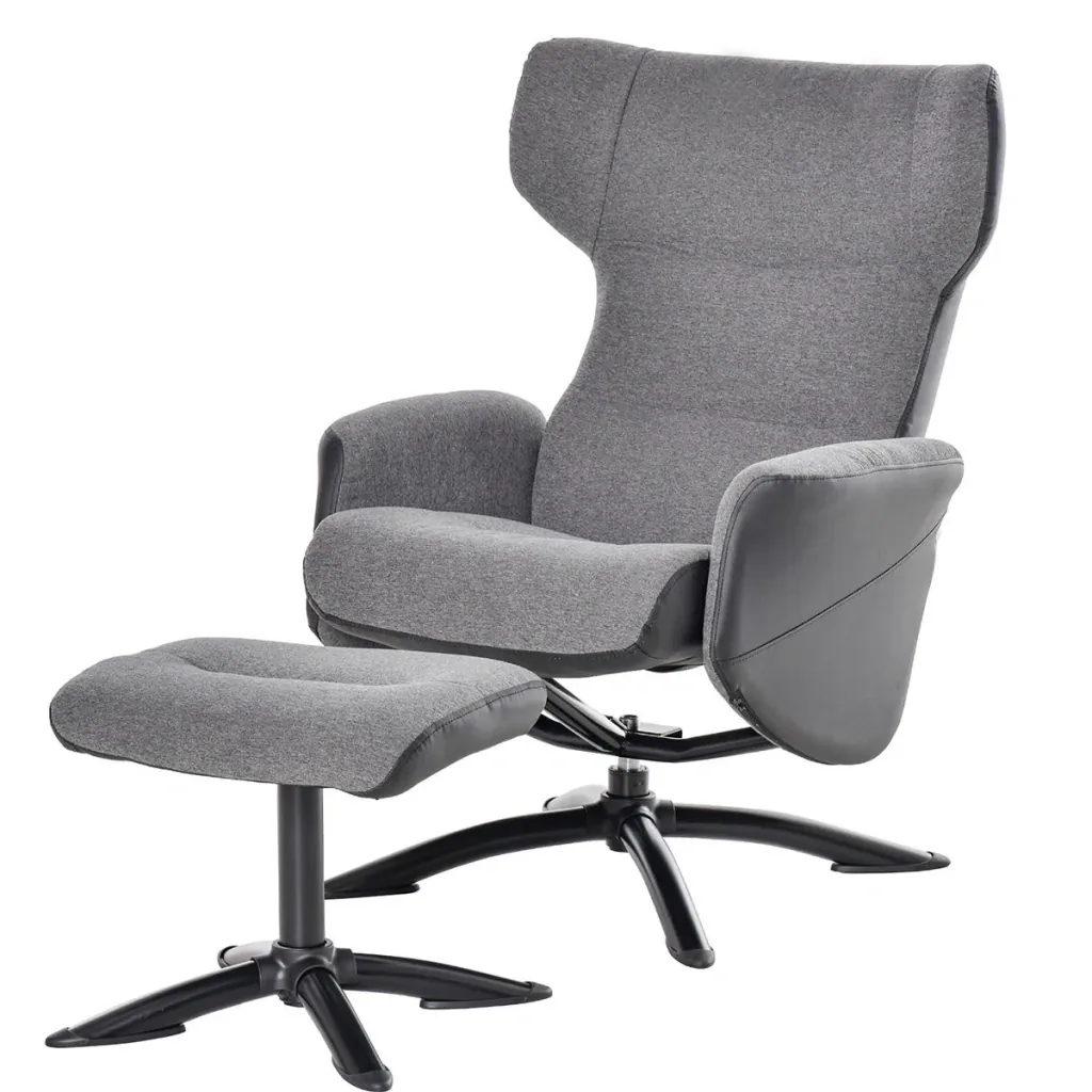 Ruhesessel Sessel Fernsehsessel Relaxsessel Liegesessel Ledersessel Loungesessel 360° drehbar mit Fußstütze und Couch ve