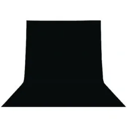 Studio-Hintergrund KN-BD36B 295 x 595 cm Schwarz
