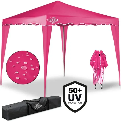Faltpavillon. Partyzelt Capri - Popup rosa 3x3m