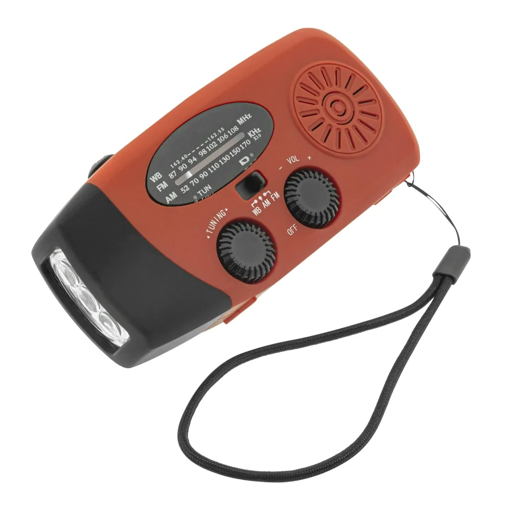 Tragbares Solar Kurbel Radio mit Taschenlicht, Powerbankfunktion