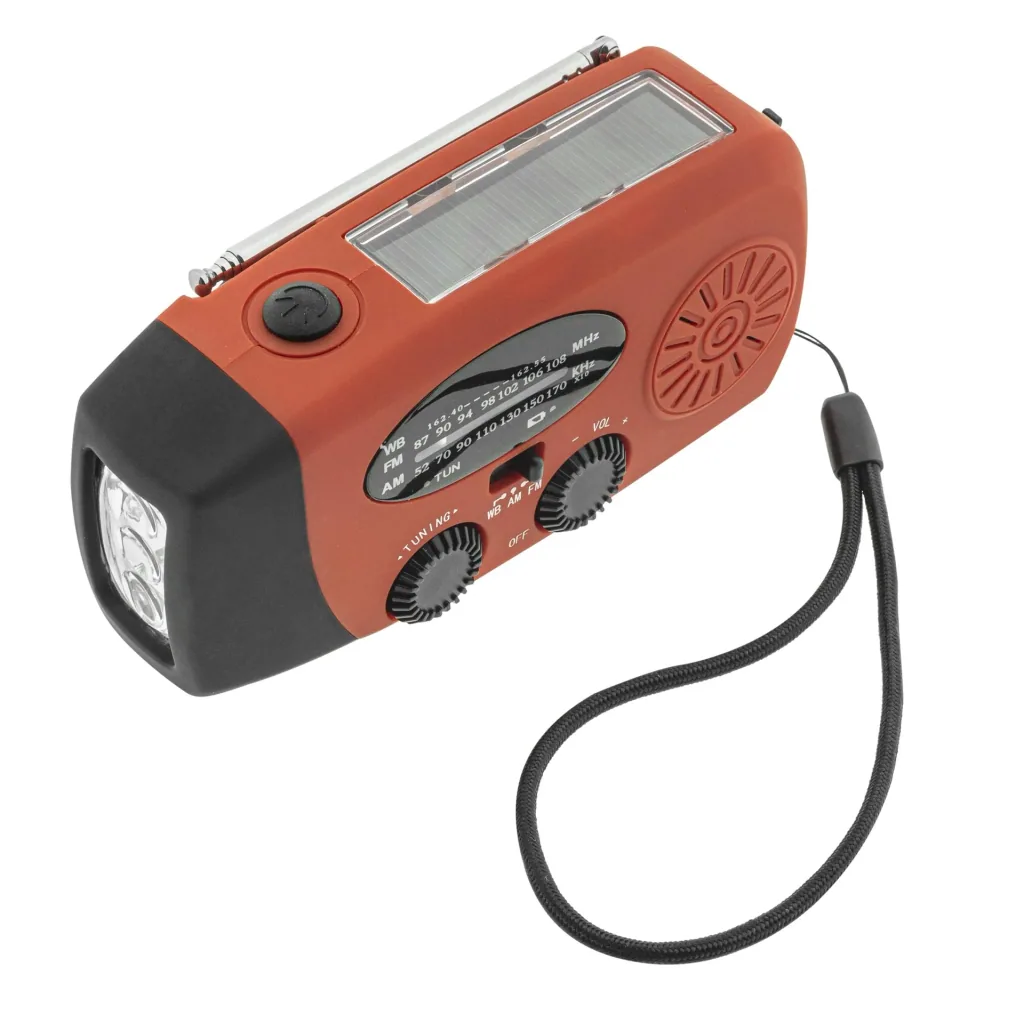Tragbares Solar Kurbel Radio mit Taschenlicht, Powerbankfunktion