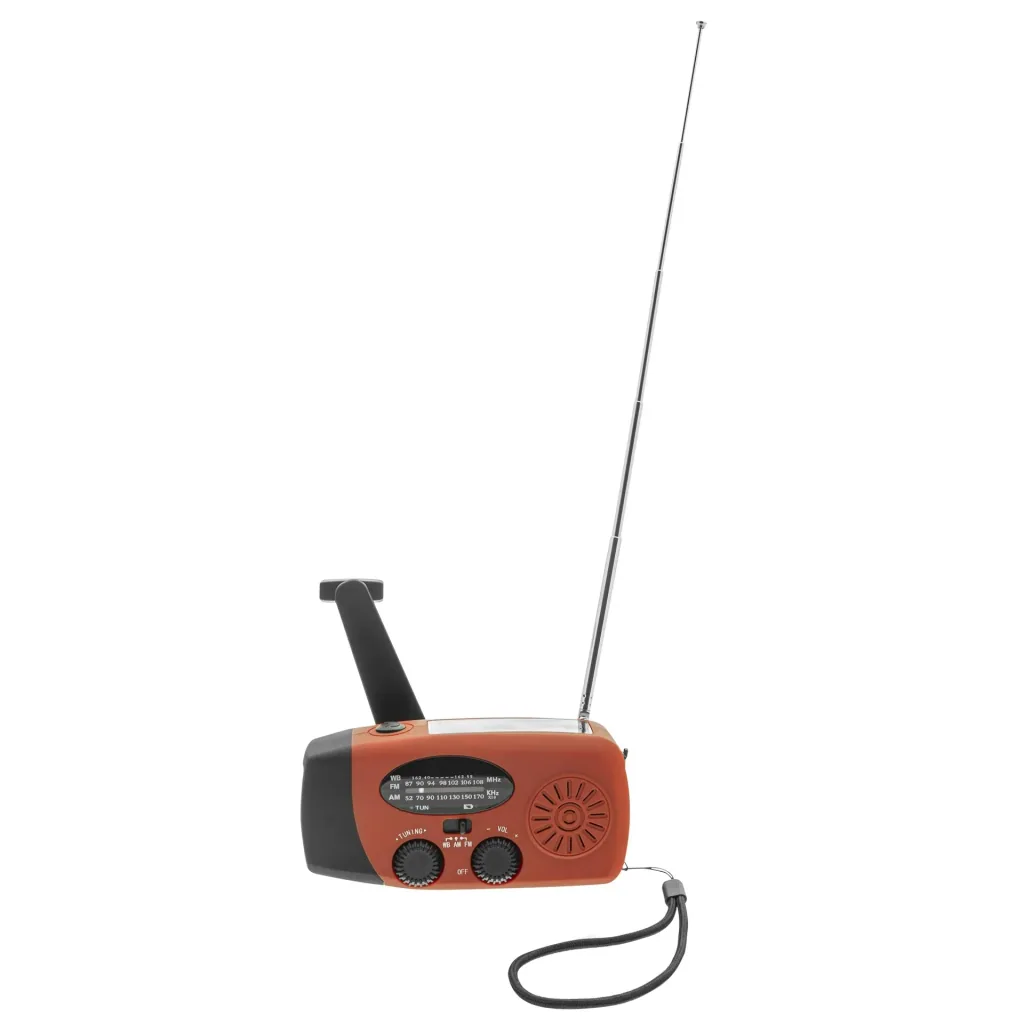 Tragbares Solar Kurbel Radio mit Taschenlicht, Powerbankfunktion