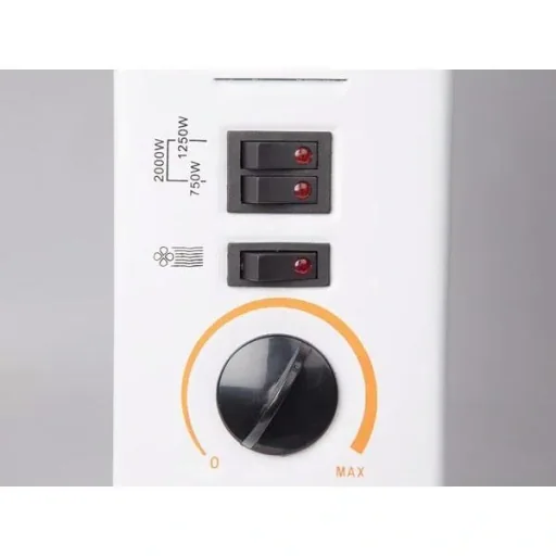 Konvektor mit Turbofunktion - 2000W - 3 Heizstufen - 58x19,6x42 cm