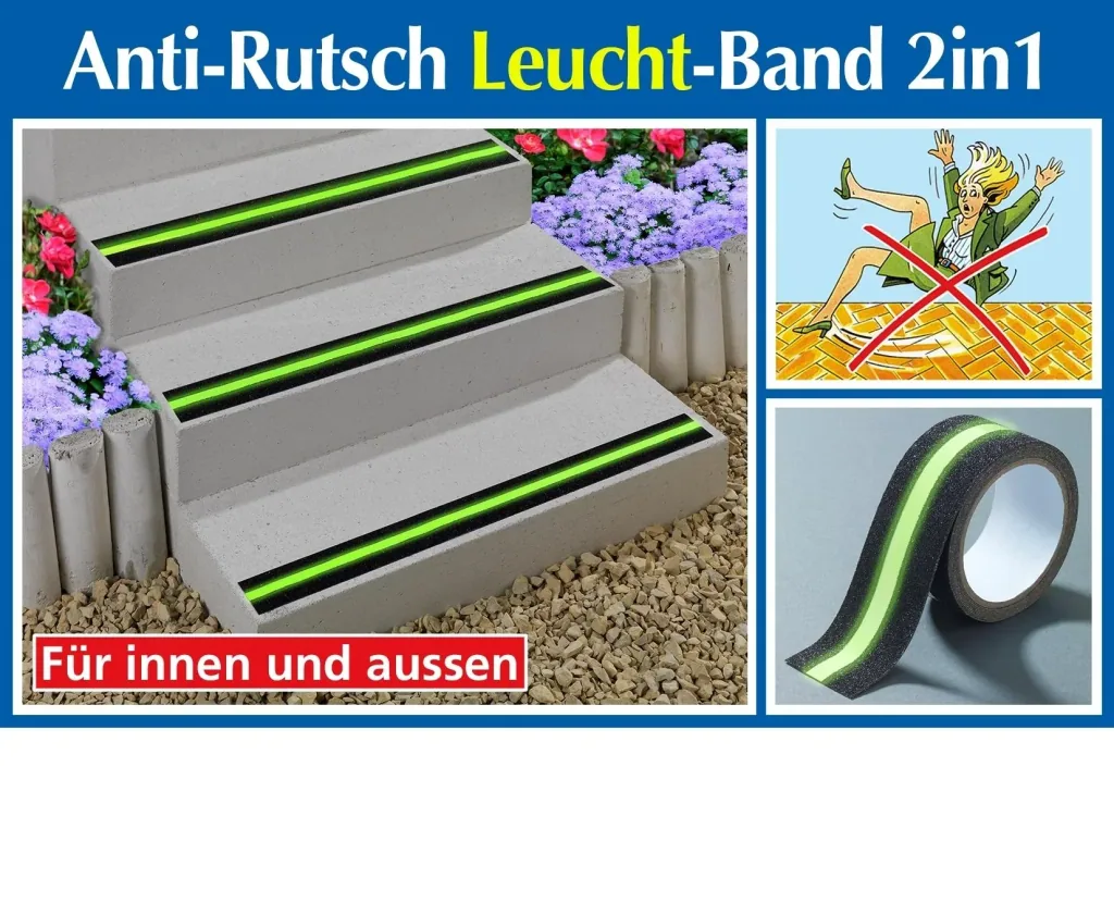 Anti-Rutsch-Leuchtband 2 in 1