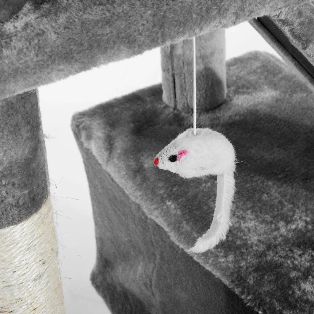 Katzenbaum Kletterbaum Katze Sisal Grau